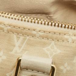 Pre Owned Louis Vuitton Speedy 30 Dune Monogram Mini Lin Canvas Bag