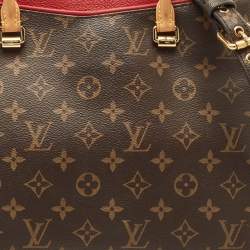 Pre Owned حقيبة لوى فيتون بالاس كانفاس مونوغرامي أزرق كحلي متوسطة