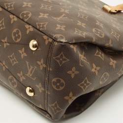 Pre Owned حقيبة لوى فيتون بالاس كانفاس مونوغرامي أزرق كحلي متوسطة