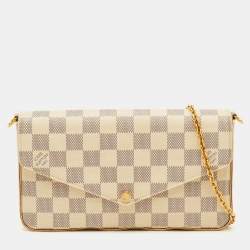 Pre Owned حقيبة لويس فيتون بوشت فيليسي دامير أزور كانفاس