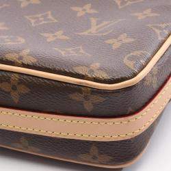 مملوكة مسبقًا حقيبة لوي فيتون فيفا-سايت كانفاس المونوغرام البني كتف