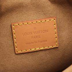 مملوكة مسبقًا حقيبة لوي فيتون لاوب جلد بقماش مونوغرام بني للكتف