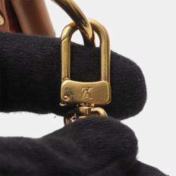 مملوكة مسبقًا حقيبة لوي فيتون لاوب جلد بقماش مونوغرام بني للكتف