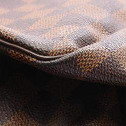 Pre Owned حقيبة لوي فيتون سبيدي 30 دامييه إيبن قماش معالج بمقبض علوي