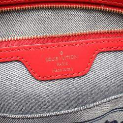 Pre Owned حقيبة يد لوي فيتون أون ذا غو دينيم مونوغرامي زرقاء جلد كبيرة