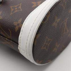 مملوكة مسبقًا Louis Vuitton Monogram Nano Brown White Canvas Shoulder Bag