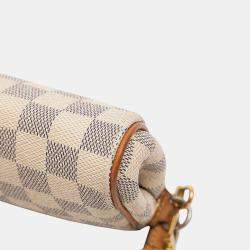 Pre Owned Louis Vuitton White Damier Azur Eva