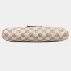 Pre Owned Louis Vuitton White Damier Azur Eva