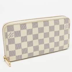 مملوكة مسبقًا محفظة لوي فيتون زيبي من قماش داميي أزور