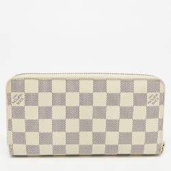 مملوكة مسبقًا محفظة لوي فيتون زيبي من قماش داميي أزور