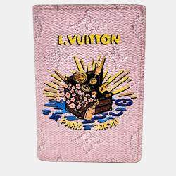 Pre Owned Louis Vuitton Pink PVC Pocket Organizer