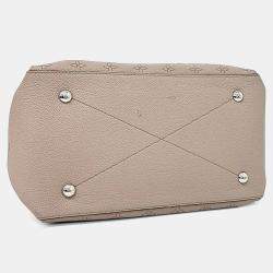 Pre Owned Louis Vuitton Beige Leather Mahina Beaubourg Hobo MM