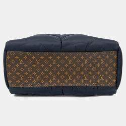 مملوكة مسبقًا جاكيت لويس فيتون مخمل ومعزول قماش بني وأسود حجم متوسط