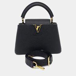 مملوكة مسبقًا Louis Vuitton Black Leather My Capucines