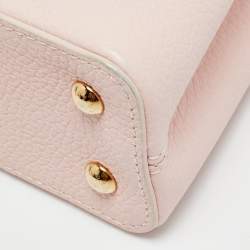 Pre Owned Louis Vuitton Capucines Mini Pink Taurillon Leather Top Handle Bag