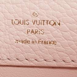 Pre Owned Louis Vuitton Capucines Mini Pink Taurillon Leather Top Handle Bag