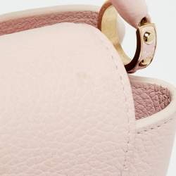 Pre Owned Louis Vuitton Capucines Mini Pink Taurillon Leather Top Handle Bag