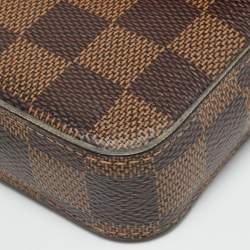 Pre Owned Louis Vuitton Pochette Felicie Damier Ebene Canvas Clutch