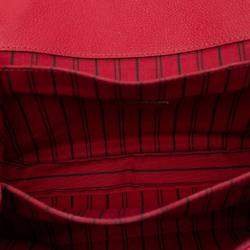 مملوكة مسبقًا Louis Vuitton Red Monogram Empreinte Pochette Metis