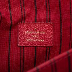 مملوكة مسبقًا Louis Vuitton Red Monogram Empreinte Pochette Metis