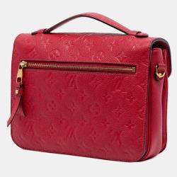 مملوكة مسبقًا Louis Vuitton Red Monogram Empreinte Pochette Metis