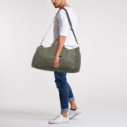 مملوكة مسبقًا Louis Vuitton Keepall Bandoulière 50 Kaki Leather Bag