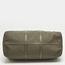 مملوكة مسبقًا Louis Vuitton Keepall Bandoulière 50 Kaki Leather Bag