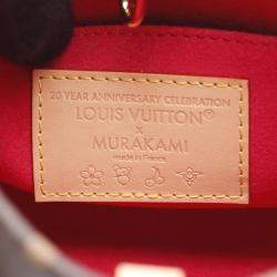 مملوكة مسبقًا Louis Vuitton Louis Vuitton X Takashi Murakami On The Go Bb Handbag Coated Canvas And Leather Monogram Brown