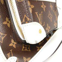 Pre Owned Louis Vuitton Monogram Christopher Soft Trunk Backpack Canvas And Leather Brown
