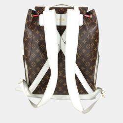 Pre Owned Louis Vuitton Monogram Christopher Soft Trunk Backpack Canvas And Leather Brown