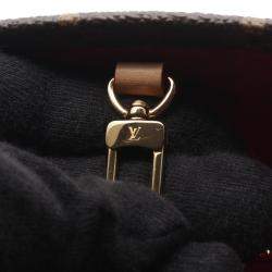 Pre Owned Louis Vuitton X Yayoi Kusama On The Go Pm Handbag Coated Canvas And Leather Monogram Brown Multicolor