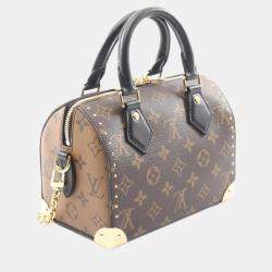 مملوكة مسبقًا {"name": "Louis Vuitton Speedy Trunk 20 Handbag Coated Canvas And Leather Monogram Brown Black", "name_ar": "حقيبة لوي فيتون سبيدي ترانك 20 قماش مغلف وجلد مونوغرام بني أسود"}