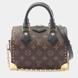 مملوكة مسبقًا {"name": "Louis Vuitton Speedy Trunk 20 Handbag Coated Canvas And Leather Monogram Brown Black", "name_ar": "حقيبة لوي فيتون سبيدي ترانك 20 قماش مغلف وجلد مونوغرام بني أسود"}