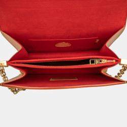 Pre Owned حقيبة يد/كتف بسلسلة لويس فويتون × يايوي كوساما مونوغرام ساك دوفين بحجم متوسط جلد بألوان متعددة بني