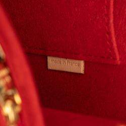 Pre Owned حقيبة يد/كتف بسلسلة لويس فويتون × يايوي كوساما مونوغرام ساك دوفين بحجم متوسط جلد بألوان متعددة بني