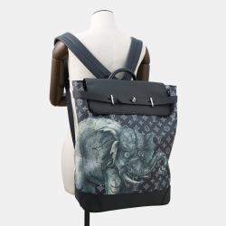 مملوكة مسبقًا Louis Vuitton Monogram Savannah Steamer Backpack Navy