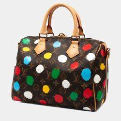 مملوكة مسبقًا حقيبة لوي فيتون ويايوي كوساما مونوجرام سبيدي بانوليير 25 يد/كتف متعددة الألوان من الجلد البني