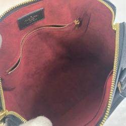 Pre Owned حقيبة يد/حقيبة بوسطن لويس فويتون سبيدي باندولير 25 في الجلد الأسود منقوشة بالأنماط