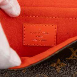 Pre Owned Louis Vuitton Brown Orange Monogram Epi Saint Michel