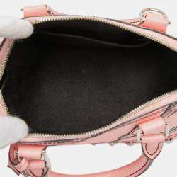 Pre Owned حقيبة لويس فيتون ألما \"فلور إيبي\" وردية السلسلة BB