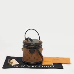 Pre Owned Louis Vuitton Cannes Black Monogram Reverse Canvas Bag