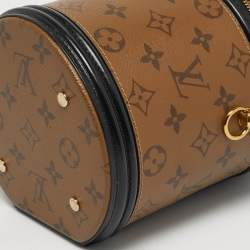 Pre Owned Louis Vuitton Cannes Black Monogram Reverse Canvas Bag