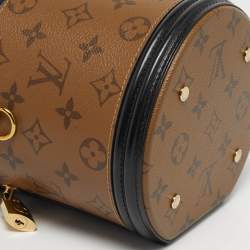 Pre Owned Louis Vuitton Cannes Black Monogram Reverse Canvas Bag