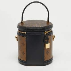 Pre Owned Louis Vuitton Cannes Black Monogram Reverse Canvas Bag