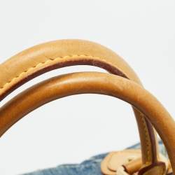 Pre Owned حقيبة لويس فيتون نيو كابي مونوغرام أزرق MM دينم