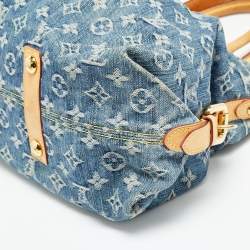 Pre Owned حقيبة لويس فيتون نيو كابي مونوغرام أزرق MM دينم