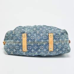 Pre Owned حقيبة لويس فيتون نيو كابي مونوغرام أزرق MM دينم