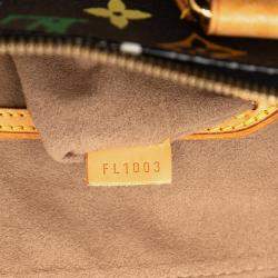 Pre Owned Louis Vuitton Black Monogram Multicolore Alma PM