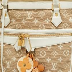 مملوكة مسبقًا Louis Vuitton Sabbia Cabas GM Limited Edition White/Beige Canvas Bag
