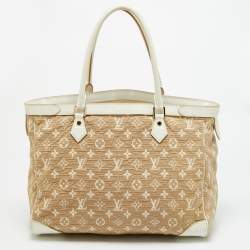 مملوكة مسبقًا Louis Vuitton Sabbia Cabas GM Limited Edition White/Beige Canvas Bag